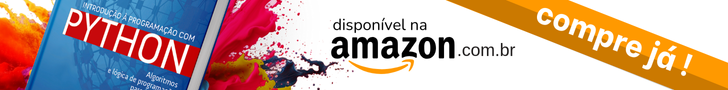 banner com link para a página sobre o livro de Introdução à Programação com Python na Amazon.com.br